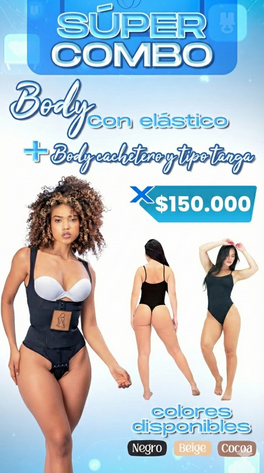 Combo 3X1 Faja Moldeadora y Reductora de Peso