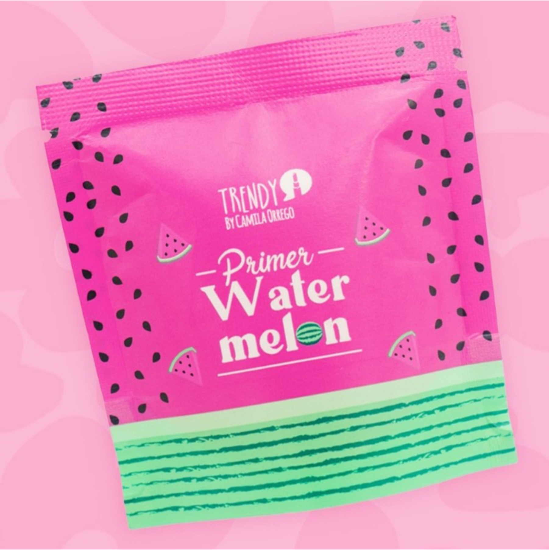 Sachet Primer Watermelon Trendy by Camila Orrego - Hidratación Portátil.