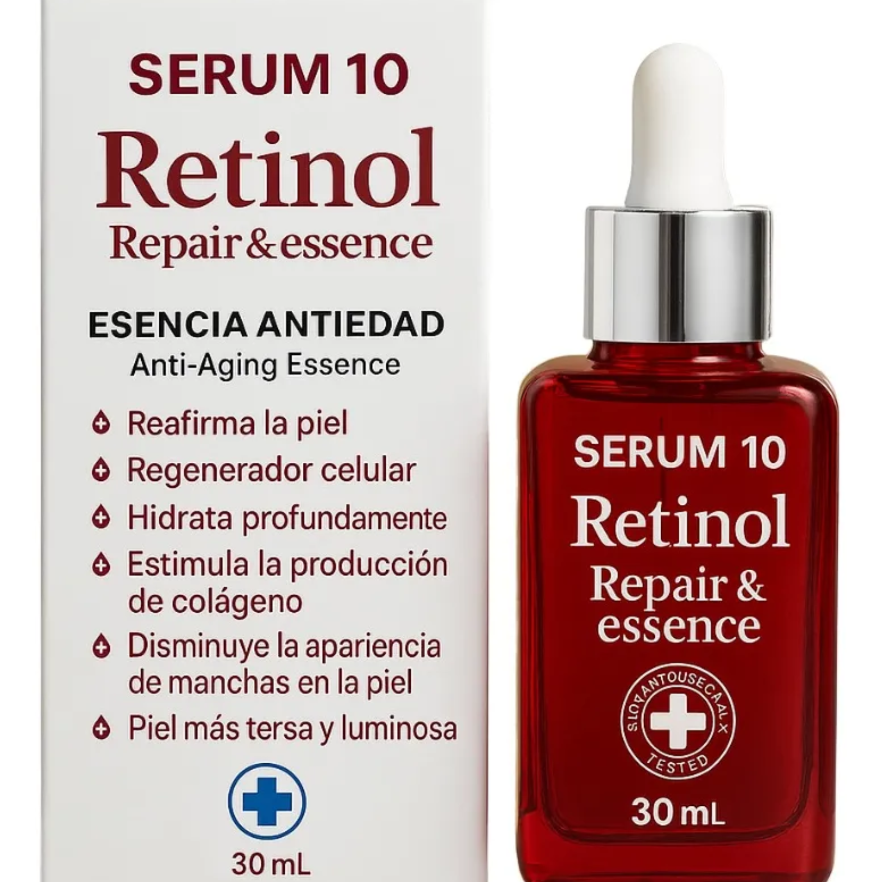 Serum 10 Retinol Repair Essence - Tratamiento Nocturno Antiedad (30ml).