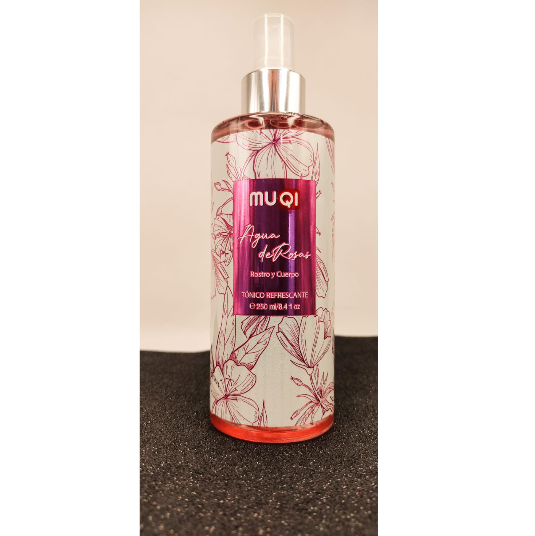 MUQI Agua de Rosas - Tónico Refrescante para Rostro y Cuerpo (250 ml).