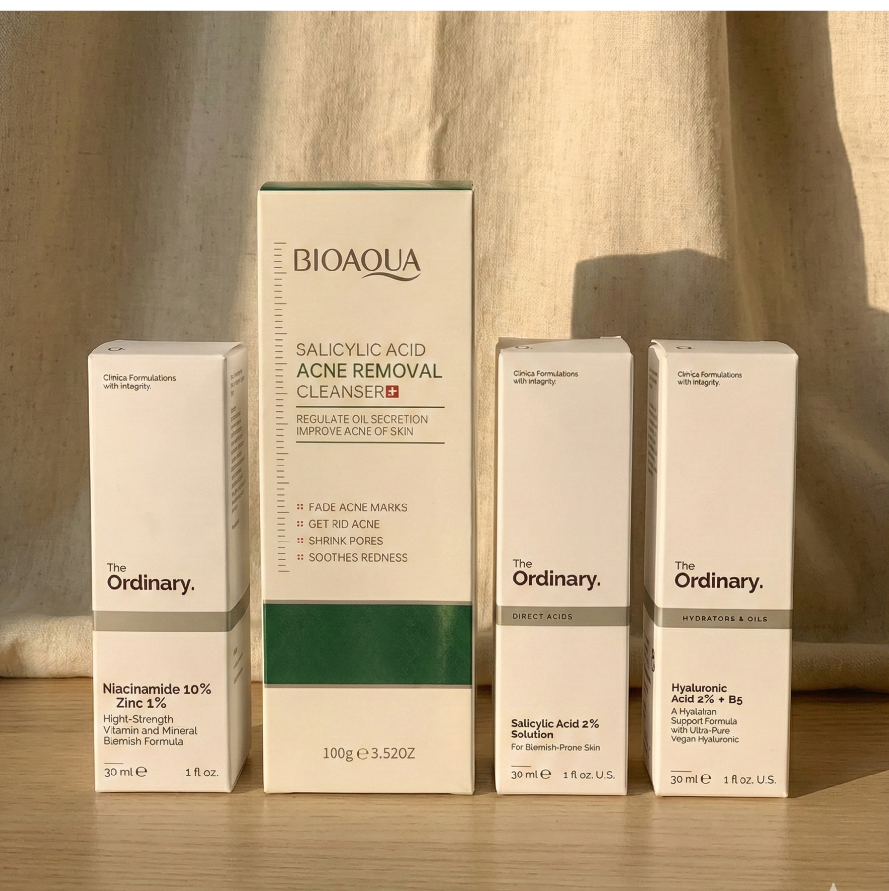Kit Supremo Anti-Imperfecciones: The Ordinary + Bioaqua